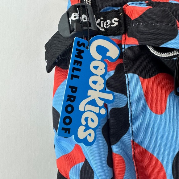 Cookies OFF THE GRID SMELL PROOF BACKPACK‎ Blue Camo NWT - Picture 5 of 16